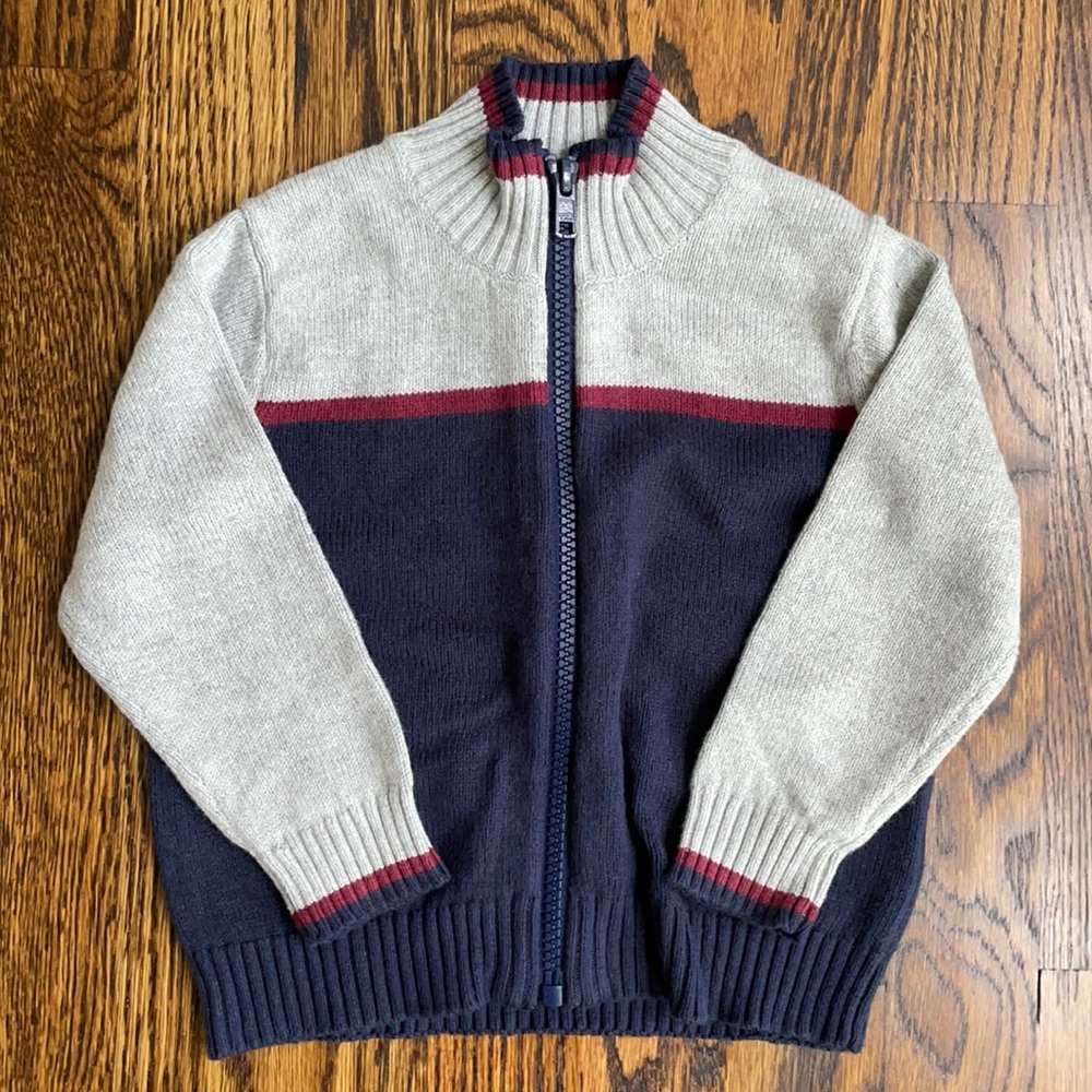 Janie & Jack Full-Zip Sweater